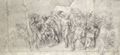 Michelangelo Buonarroti: Christus treibt die Wechsler aus dem Tempel