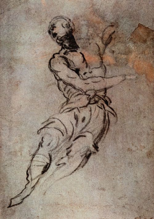 Tintoretto, Jacopo: Haltungsstudie eines Mannes