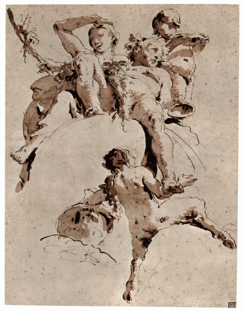 Tiepolo, Giovanni Battista: Vier bacchantische Figuren