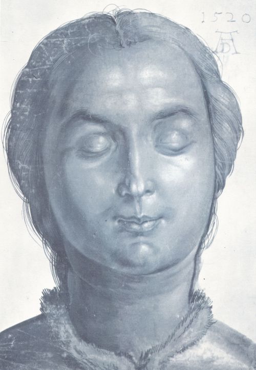Drer, Albrecht: Kopf einer jungen Frau mit geschlossenen Augen