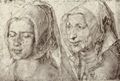 Dürer, Albrecht: Köpfe einer alten und einer jungen Frau aus Bergen