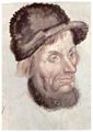 Cranach d. ., Lucas: Portrt eines Mannes mit Pelzhut
