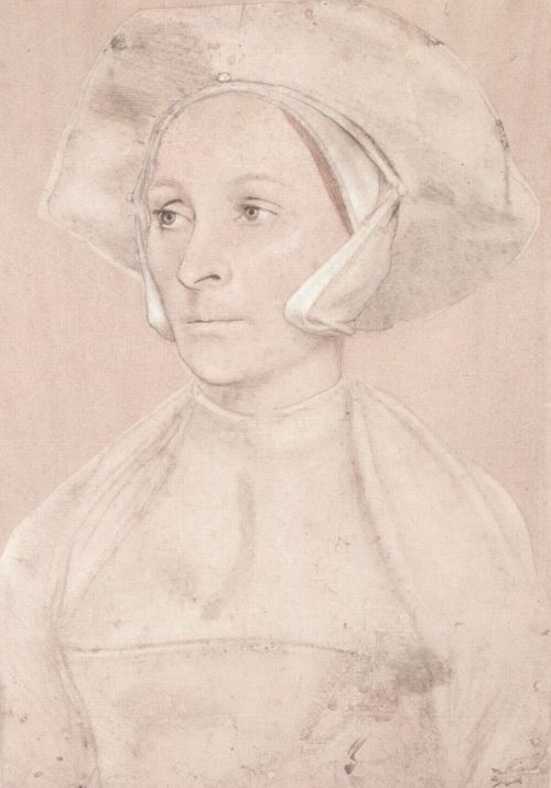 Holbein d. J., Hans: Porträt einer englischen Dame mit Hut und Schaube
