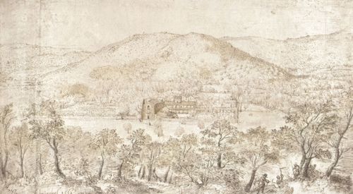 Bruegel d. ., Pieter: Landschaft mit Kloster am Fusse eines Berges