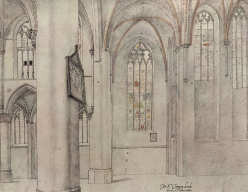 Saenredam, Pieter Janszoon: Lang- und Seitenschiff der Kathedrale zu Utrecht