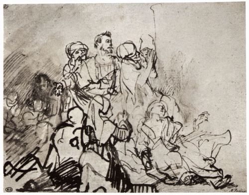 Rembrandt Harmensz. van Rijn: Studie fr das »Hundert-Gulden-Blatt«