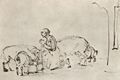 Rembrandt Harmensz. van Rijn: Der verlorene Sohn unter den Schweinen