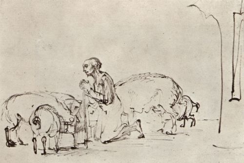 Rembrandt Harmensz. van Rijn: Der verlorene Sohn unter den Schweinen