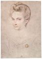Meister I. D. C.: Portrt der Gabrielle d'Estres, Herzogin von Beaufort