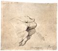 Ingres, Jean Auguste Dominique: Studienblatt, Hand des Grafen Mol
