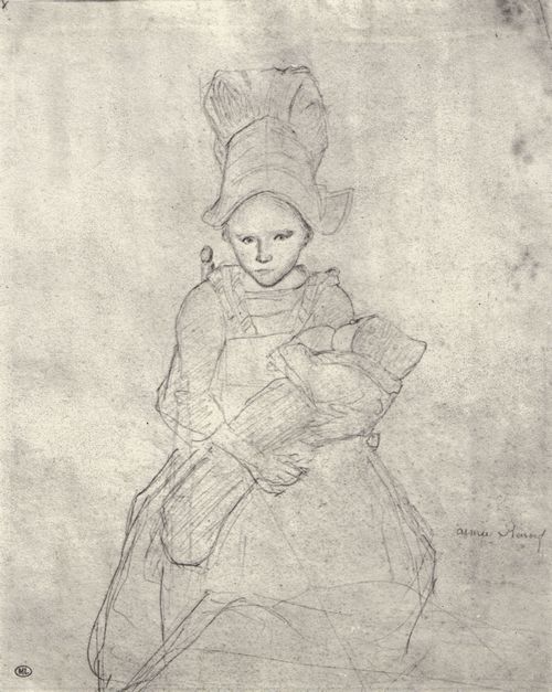 Corot, Jean-Baptiste Camille: Portrt eines Kindes mit Puppe