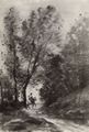 Corot, Jean-Baptiste Camille: Der Wald von Coubron (Reiter auf Waldweg)