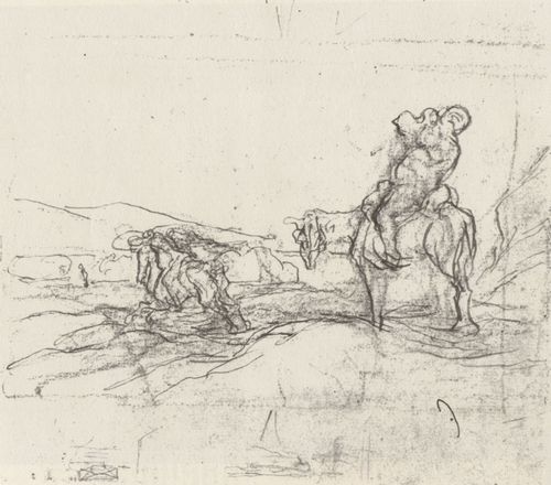 Daumier, Honor: Don Quixote und Sancho Pansa