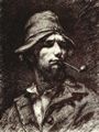 Courbet, Gustave: Selbstporträt (Der Mann mit der Pfeife)