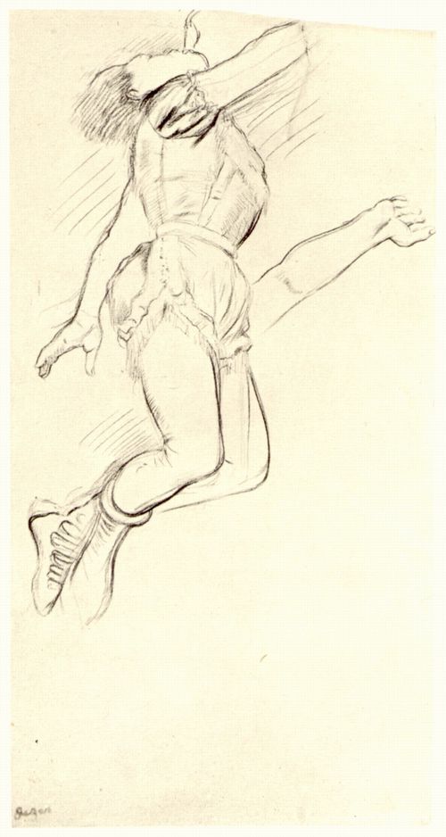 Degas, Edgar Germain Hilaire: Lala, mit den Zhnen am Trapez hngend