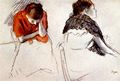 Degas, Edgar Germain Hilaire: Zwei sitzende Frauen