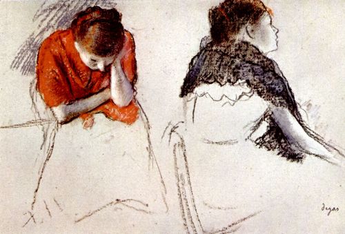Degas, Edgar Germain Hilaire: Zwei sitzende Frauen