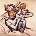 Degas, Edgar Germain Hilaire: Ballettnzerinnen in Halbfigur