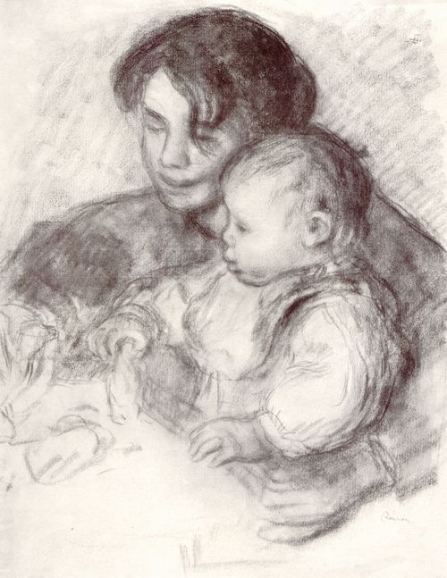 Renoir, Pierre-Auguste: Mdchen mit Kind (Jean Renoir und Gabrielle)