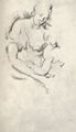 Cézanne, Paul: Skizze nach Pigalles »Liebe und Freundschaft«