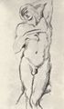 Cézanne, Paul: Studie nach Michelangelos »Sklaven« im Louvre