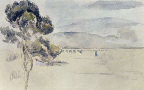 Czanne, Paul: Blick in das Arc-Tal mit der Eisenbahnbrcke