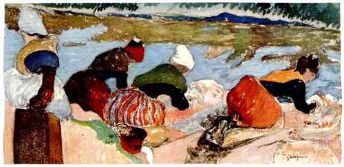 Gauguin, Paul: Wscherinnen in Arles