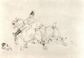 Toulouse-Lautrec, Henri de: Zwei Pferde mit Postillion