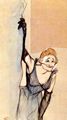 Toulouse-Lautrec, Henri de: Yvette Gilbert vor dem Vorhang