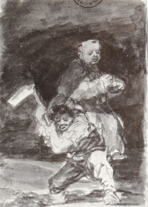 Goya y Lucientes, Francisco de: Tagebuch-Album : »Wirst du nie wissen, was du auf dem Rcken trgst«