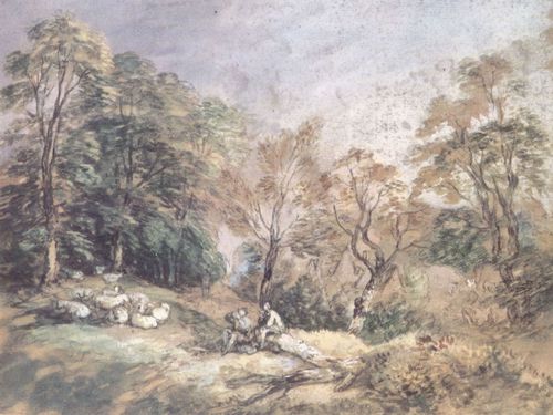 Gainsborough, Thomas: Landschaft mit rastenden Mnnern