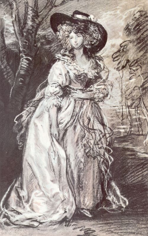 Gainsborough, Thomas: Portrt der Herzogin Georgiana von Devonshire