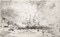 Constable, John: Der Strand von Brighton mit Kohlenschiffen