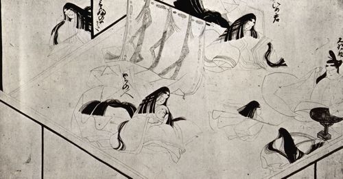 Meister der Muromachi-Periode: Handrolle zur »Geschichte eines kurzen Schlafes«, Detail