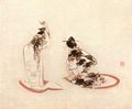 Hiroshige, Utagawa Ichiryusai: Zwei Frauen beim Spiel