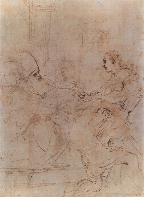 Guercino, Giovanni Francesco: Die Einkleidung des Hl. Wilhelm