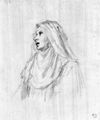 Jacopo da Empoli: Aufblickende Nonne in Halbfigur