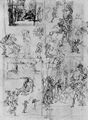 Cigoli, Lodovico: Das Eselwunder des Hl. Antonius, Skizzenblatt zum Gemälde
