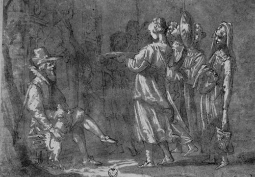 Vignali, Jacopo: Frauen und Kinder bringen einer vornehmen Dame ein Stndchen