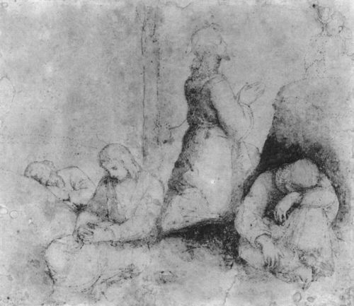 Raffael: Colonna-Altar, Studie, Christus am lberg