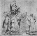 Raffael: Sala di Constantino, Studie, für die »Schenkung Konstantinst«, Männerakt