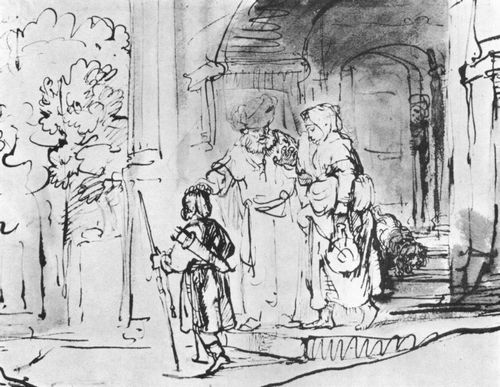 Rembrandt Harmensz. van Rijn: Die Verstoung der Hagar