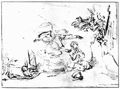 Rembrandt Harmensz. van Rijn: Der Engel weist Hagar den rettenden Brunnen