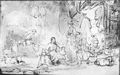 Rembrandt Harmensz. van Rijn: Elieser und Rebekka am Brunnen