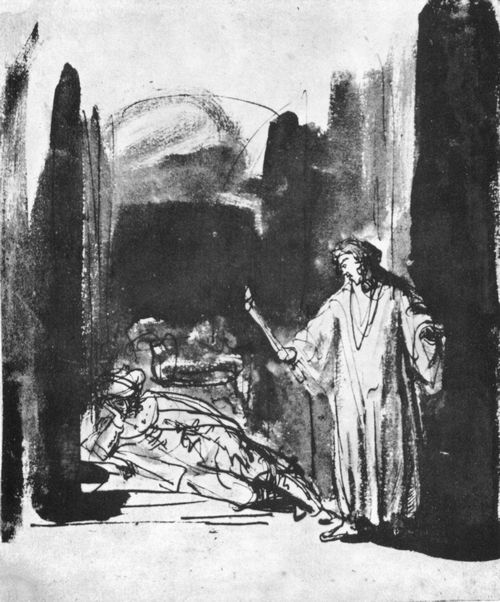 Rembrandt Harmensz. van Rijn: Samuel bei Eli in der Nacht
