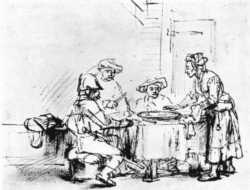 Rembrandt Harmensz. van Rijn: Saul bei der Wahrsagerin in Endor