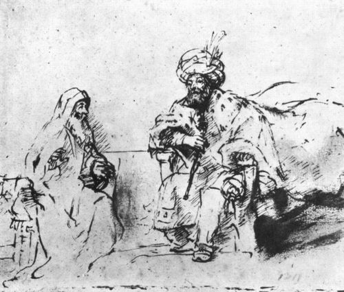 Rembrandt Harmensz. van Rijn: Der Prophet Nathan vor David, »Du bist der Mann«