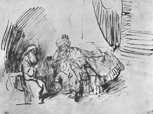 Rembrandt Harmensz. van Rijn: Der Prophet Nathan vor David, »So hat auch der Herr deine Snden weggenommen«