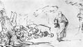 Rembrandt Harmensz. van Rijn: Elia lässt die spottenden Knaben vom Bären zereißen