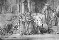 Rembrandt Harmensz. van Rijn: Besuch Marias bei Elisabeth